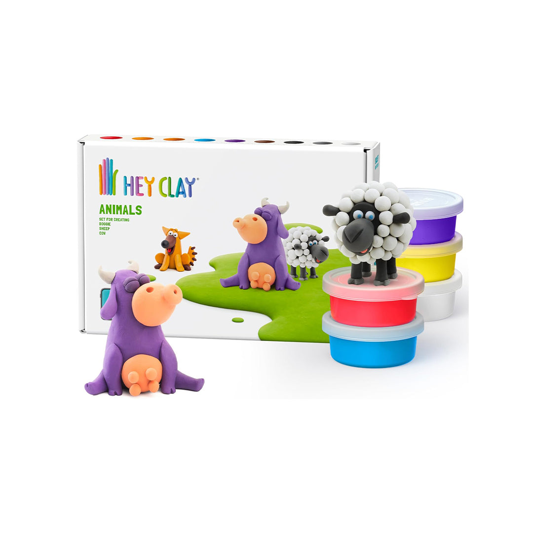 Hey Clay Animals DIY - Educational Air-Dry Clay Craft Kit