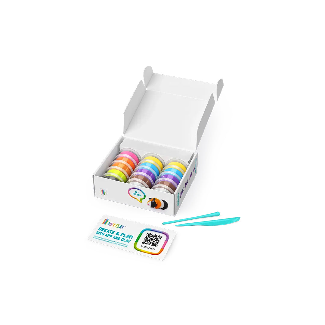 Hey Clay Fluffy Pets - Interactive Air-Dry Modeling Clay Set - Toyspry