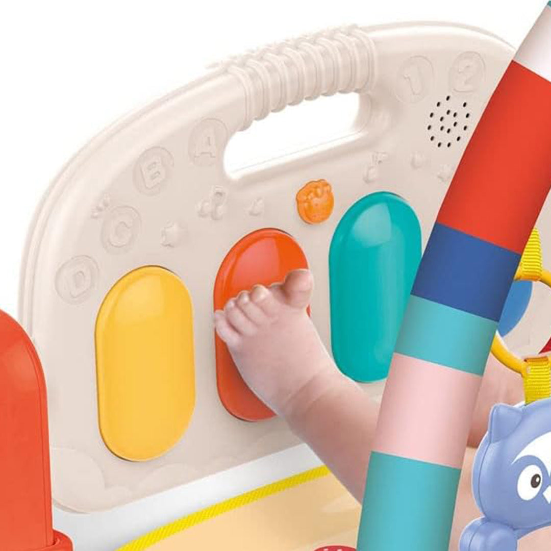 Huanger Baby Play Mat with Piano - Musical Infant Gym - Toyspry