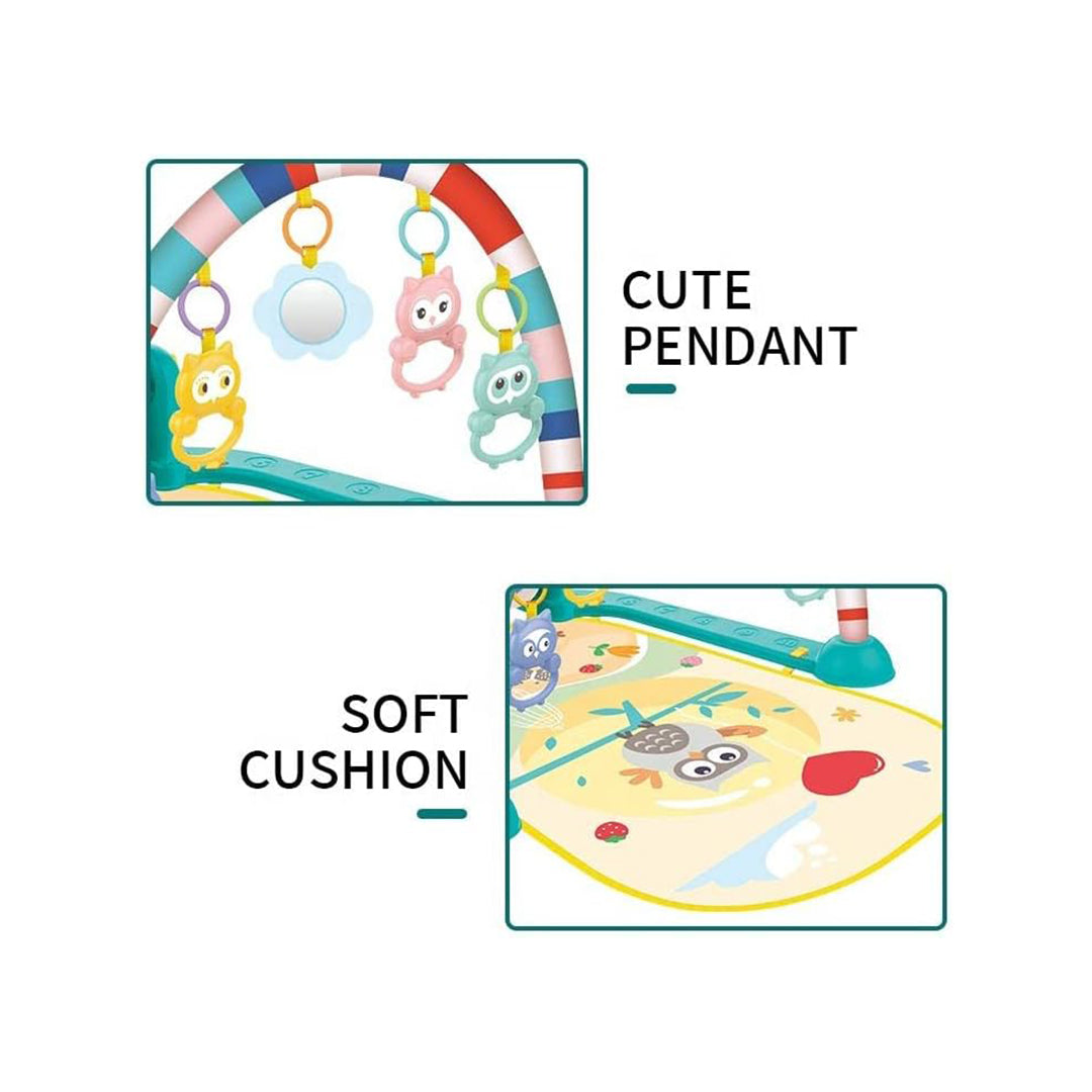Huanger Baby Play Mat with Piano - Musical Infant Gym - Toyspry