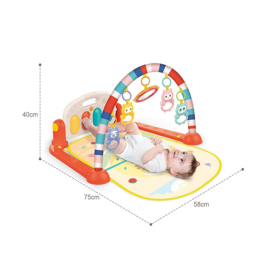Huanger Baby Play Mat with Piano - Musical Infant Gym - Toyspry