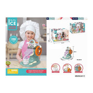 DIY Pretend Play Kitchen Toy Set: Real Ice Cream Machine & Plastic Ice Cream Maker Toy
