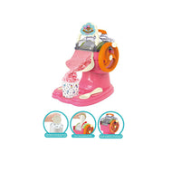 DIY Pretend Play Kitchen Toy Set: Real Ice Cream Machine & Plastic Ice Cream Maker Toy