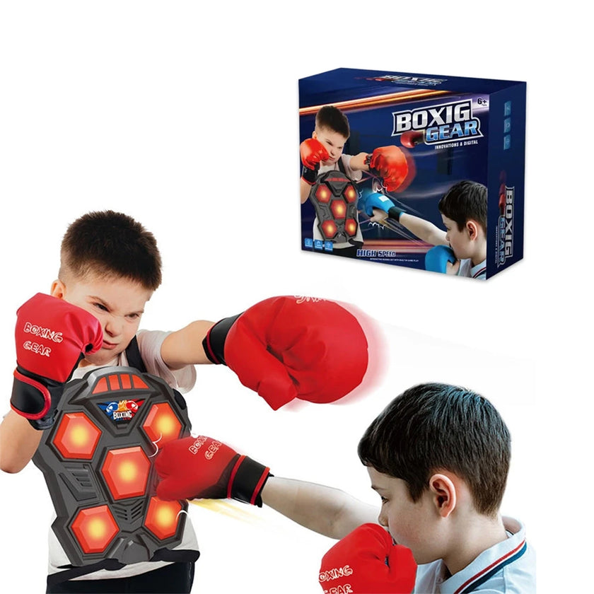 Interactive Boxing Training Machine for Kids | Scoring Music Boxing Toy to Improve Hand-Eye Coordination
