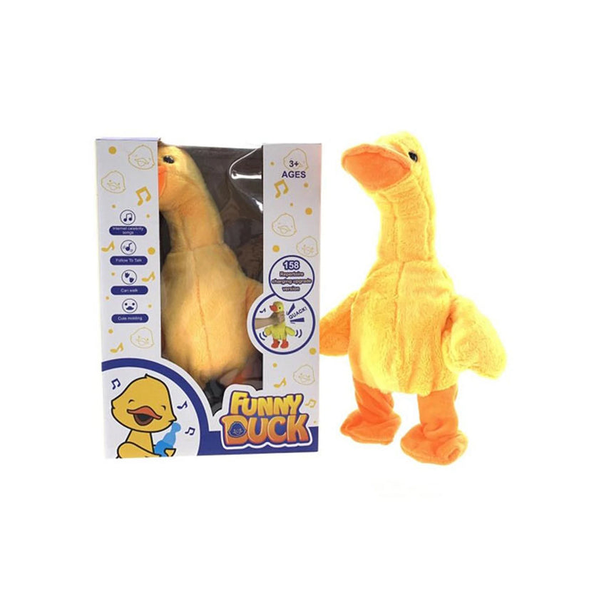 Talking Plush Duck - Interactive Singing Toy