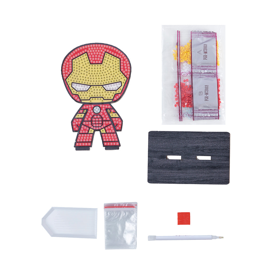 Craft Buddy Marvel Iron Man Crystal Art Buddy - Toyspry
