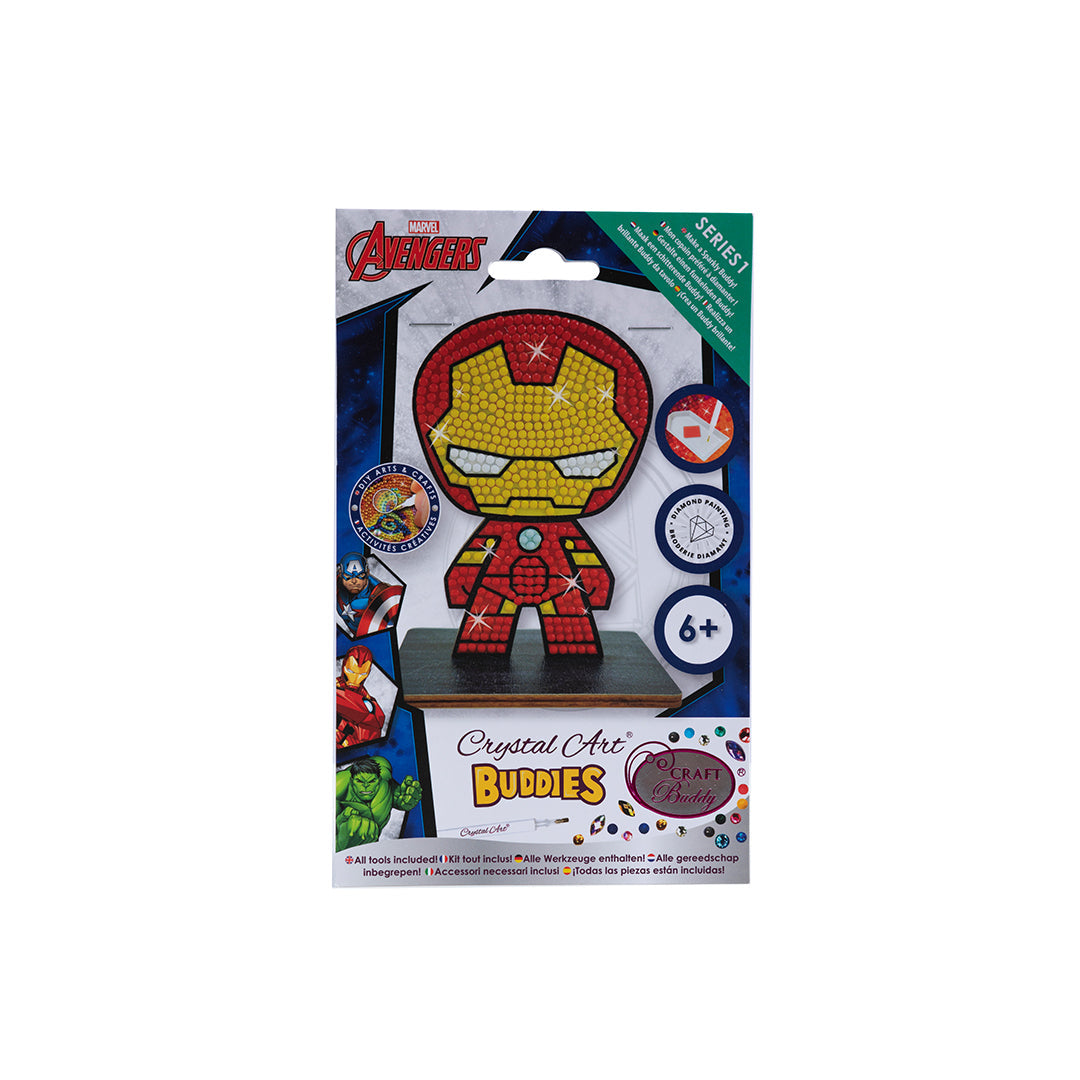 Craft Buddy Marvel Iron Man Crystal Art Buddy - Toyspry
