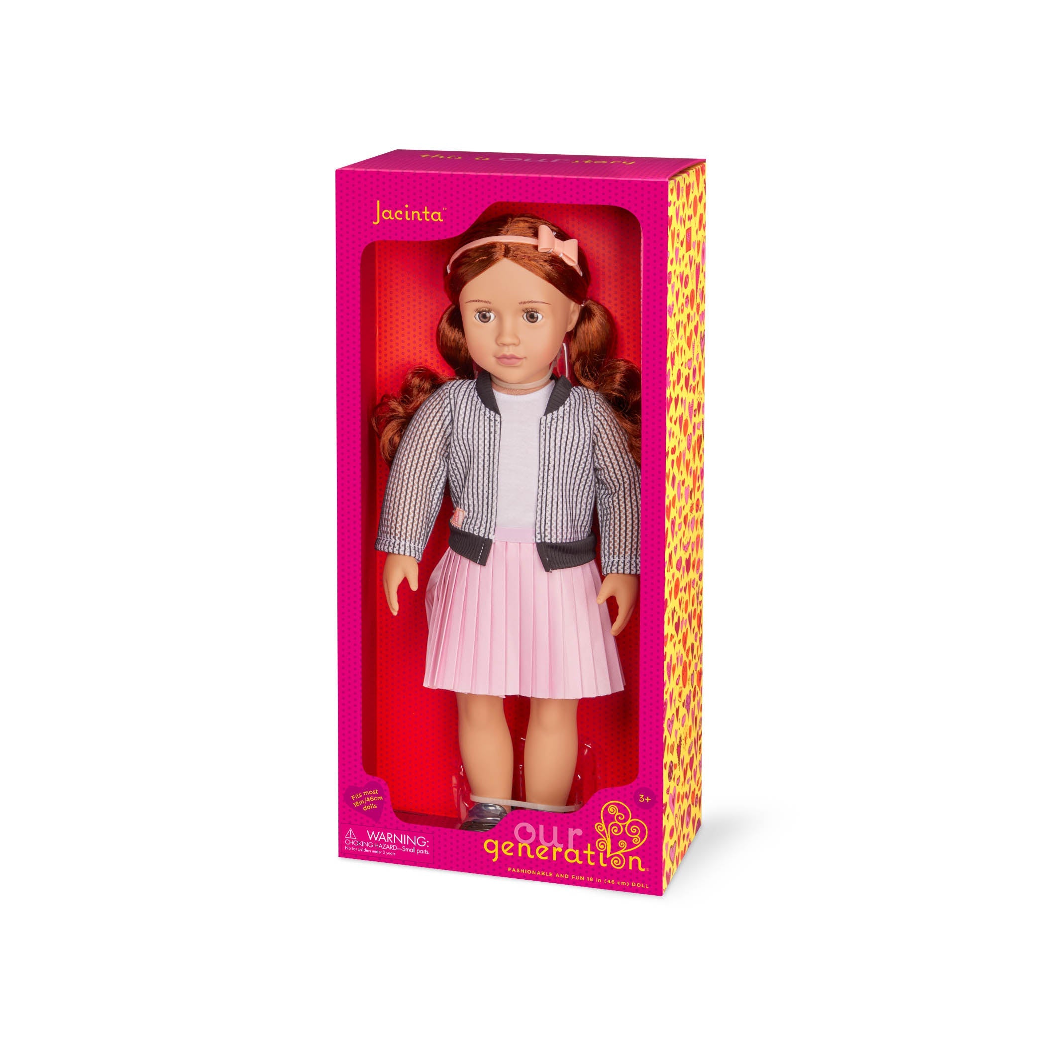 Our Generation Jacinta - 18-inch Fashion Doll with Jacket & Skirt - Toyspry