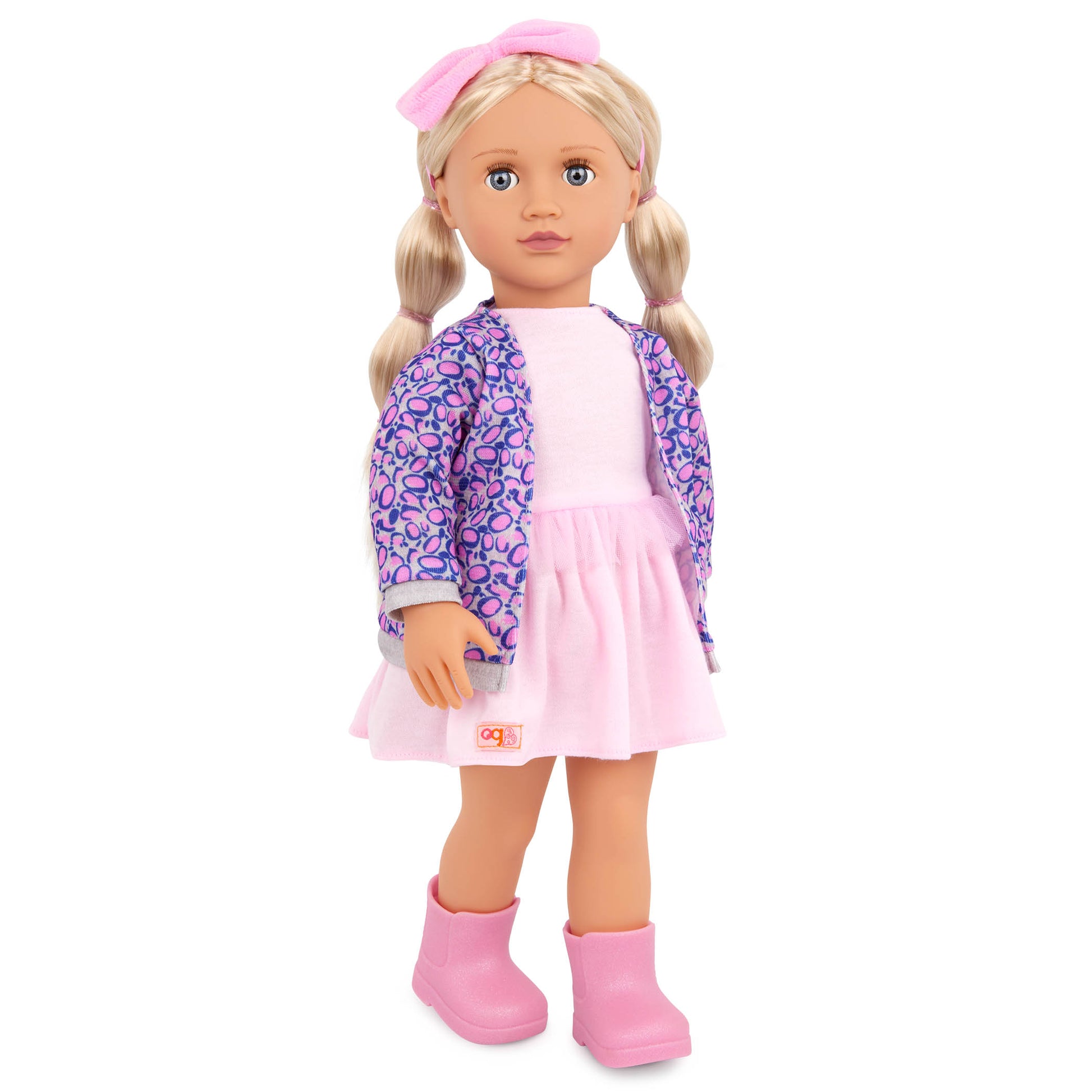 Our Generation Joana Doll - 18-inch Fashion Doll with Leopard Print Cardigan
