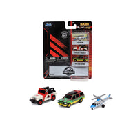 Jurassic Park Diecast Vehicle Set: Nano Hollywood Rides 3-Pack