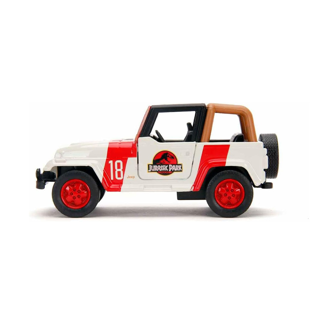 1:32 scale diecast replica of the Jurassic World Jeep Wrangler.