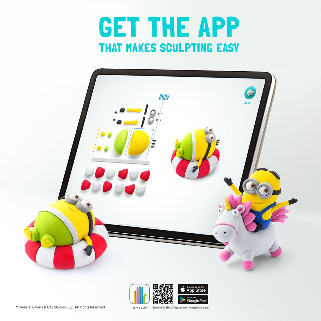Hey Clay Minions - Interactive Air-Dry Clay Playset with App