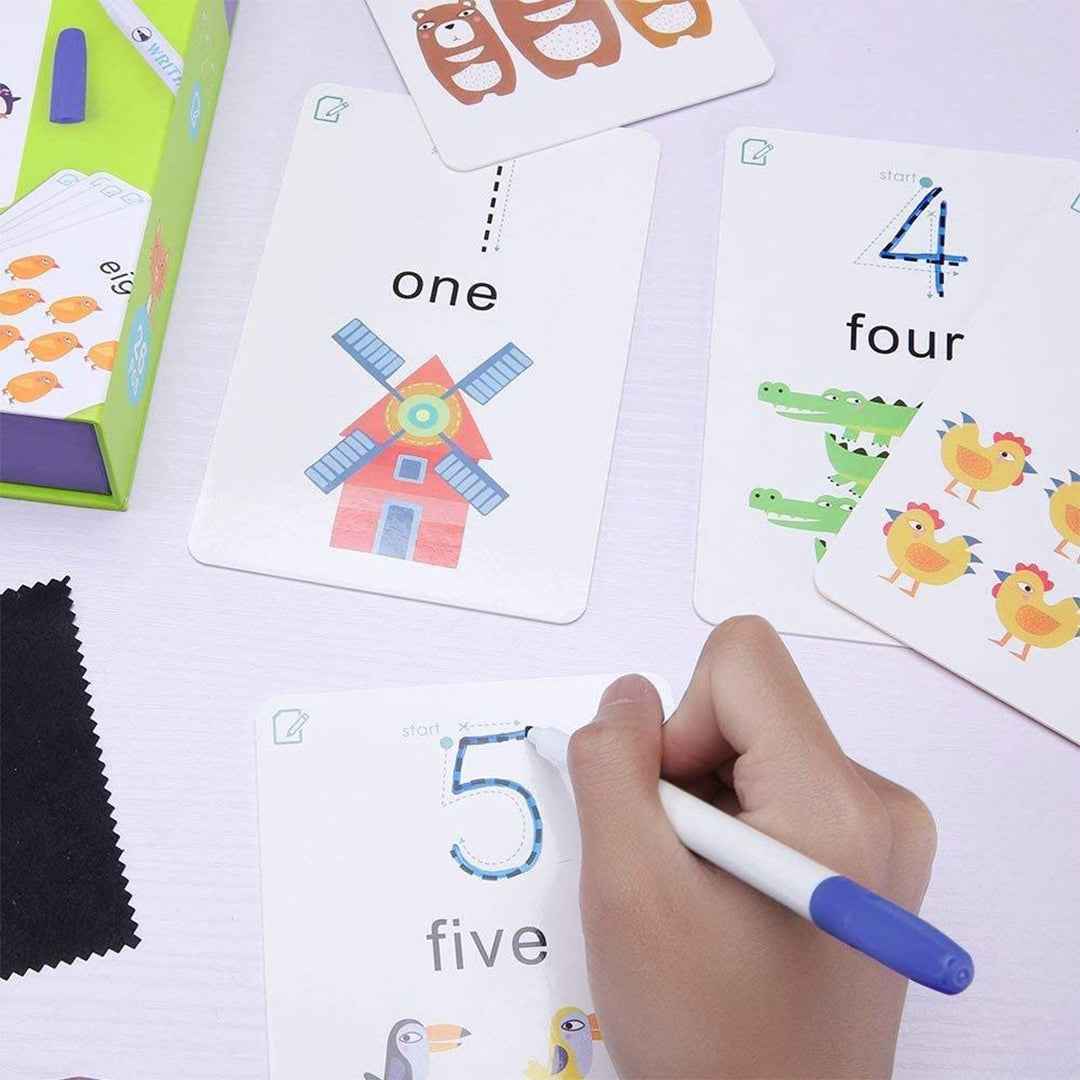 Mideer Write & Wipe Cards 123