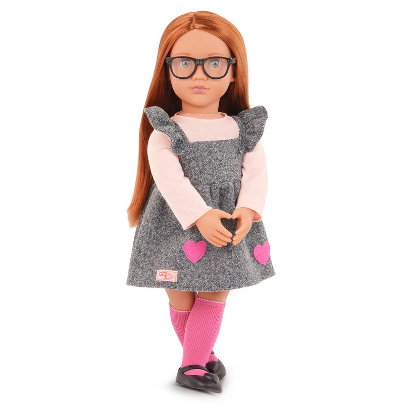 Our Generation Kelly - 18-inch Fashion Doll with School Dress