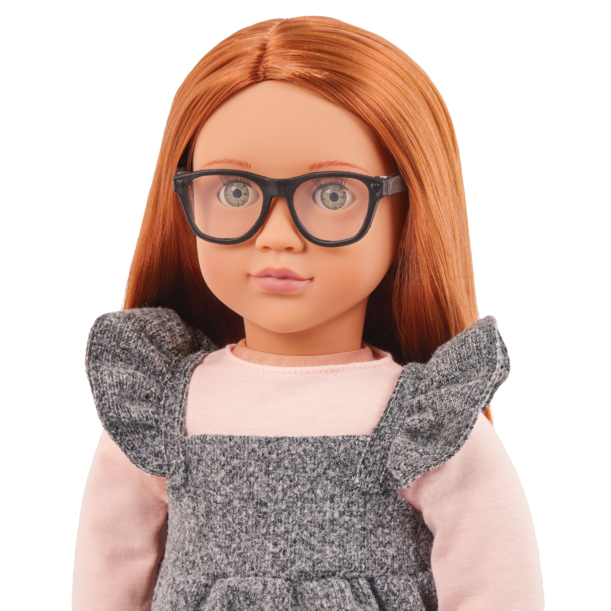 Our Generation Kelly Doll - 18-inch Fashion Doll with School Dress and Heart Patches