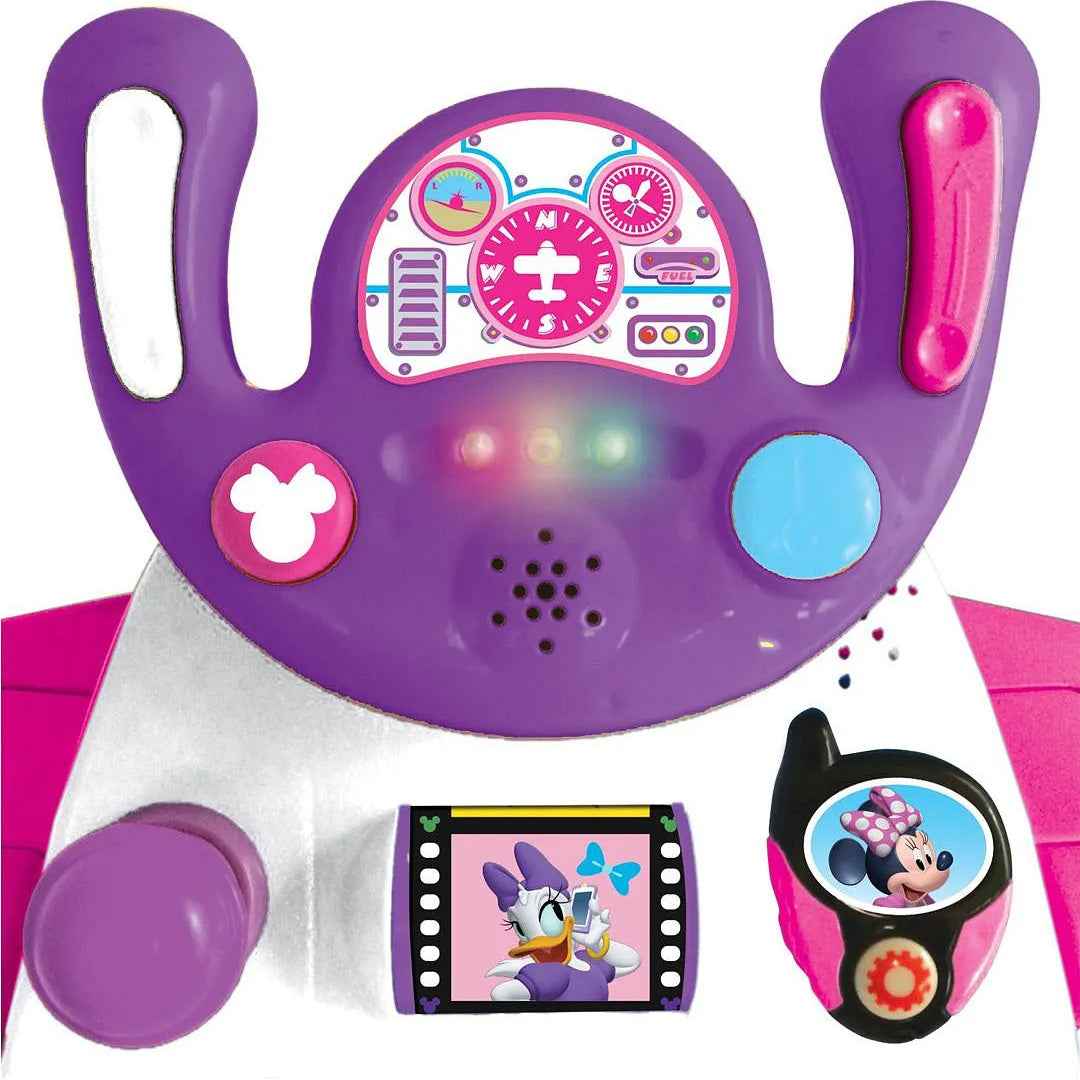 Kiddieland Minnie Mouse Activity Plane - Ride-On Toy - Toyspry