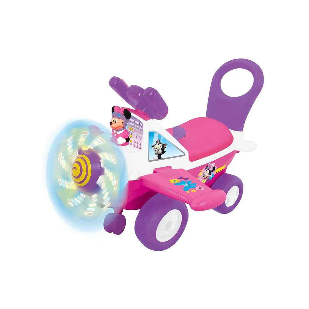 Kiddieland Minnie Mouse Lights & Sounds Activity Plane Ride On Car