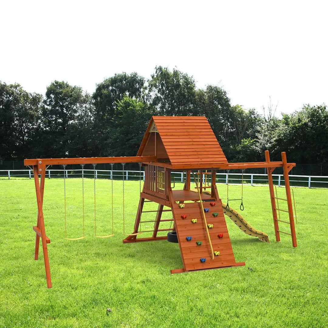 Kiddoro Discovery Den Swing Set – Outdoor Play Toy for Kids - Toyspry