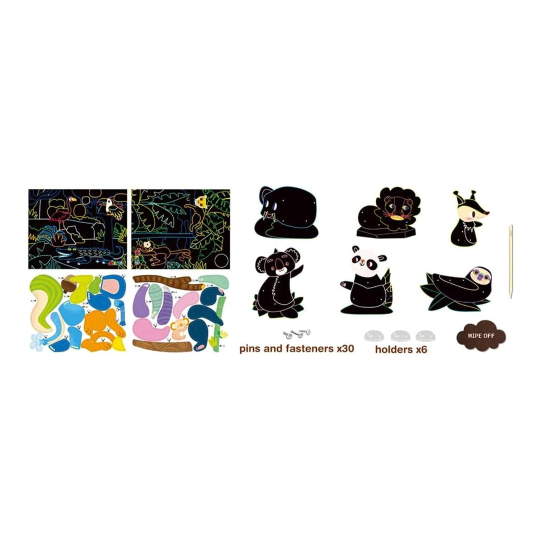 Educational toys for kids featuring movable joints and open-ended play.
