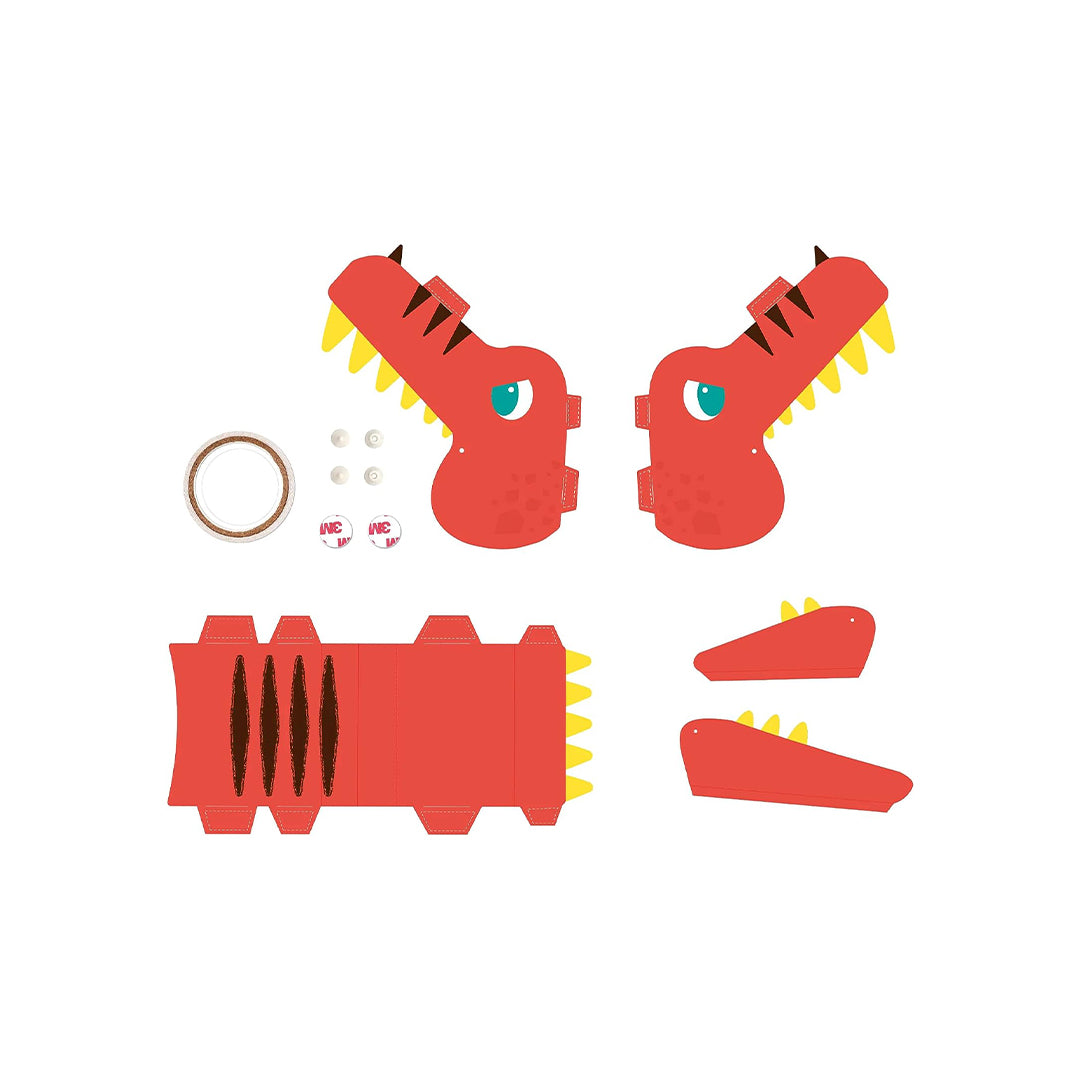 Non-toxic DIY dragon costume for creative physical development.
