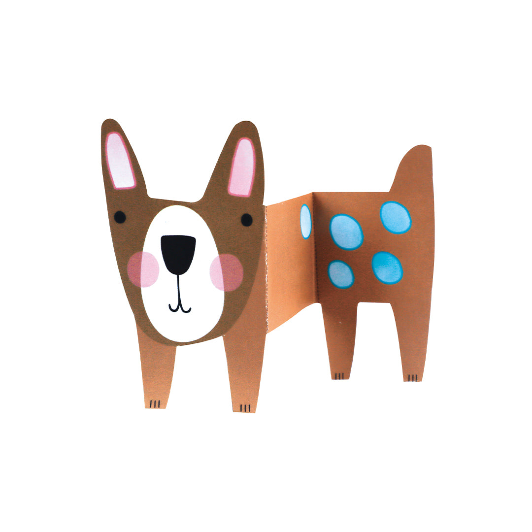 Non-toxic watercolor and origami pet set for physical development.
