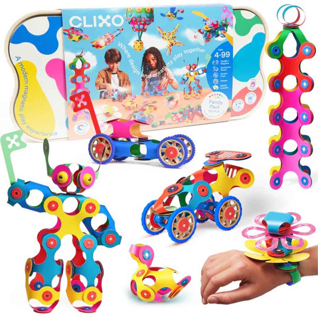 Clixo Family Pack 150-Piece Magnetic Building Set (Copy)