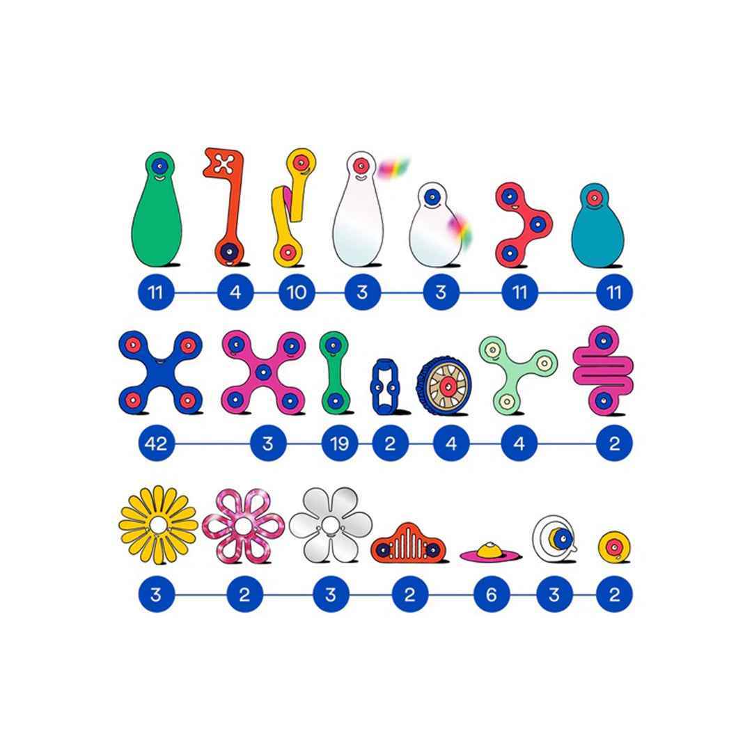Clixo Family Pack 150-Piece Magnetic Building Set