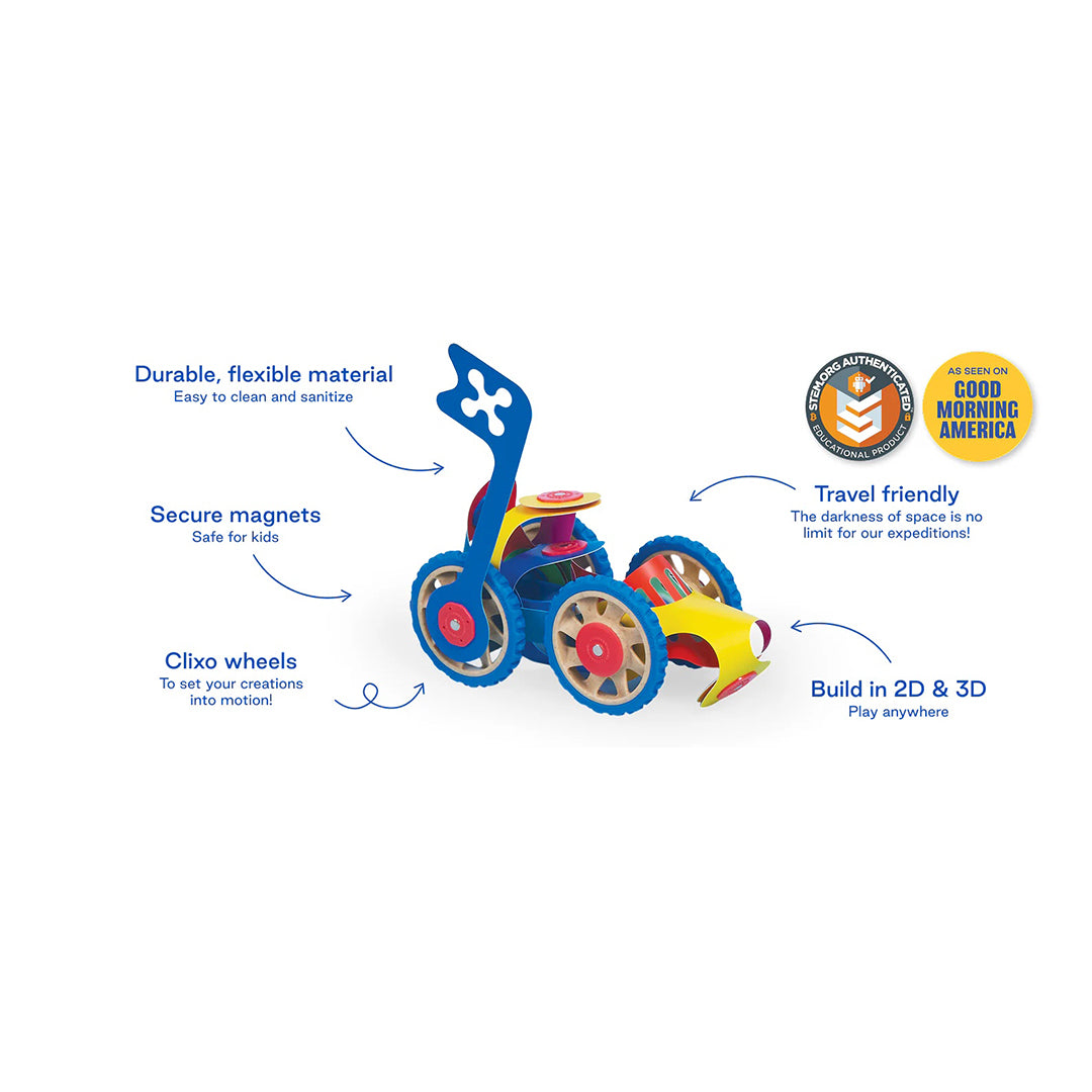 Non-toxic toys flexible modular rolling car and train construction kit for advanced educational toys UAE.

