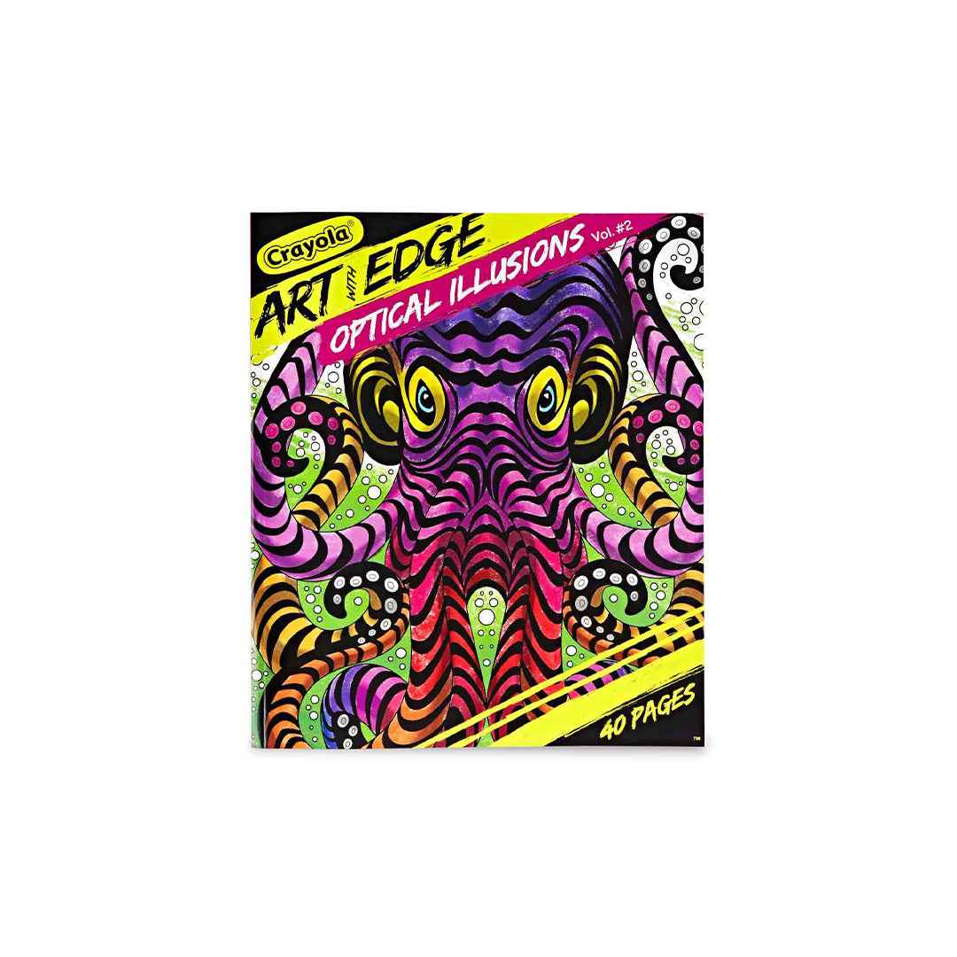 Crayola Art With Edge Optical Illusions Coloring Book - Toyspry