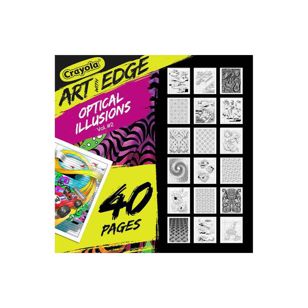 Crayola Art With Edge Optical Illusions Coloring Book - Toyspry