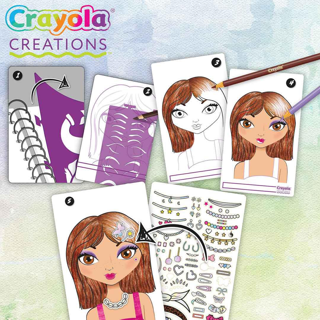 Crayola Creations Make-Up Artist Sketch Set - Toyspry