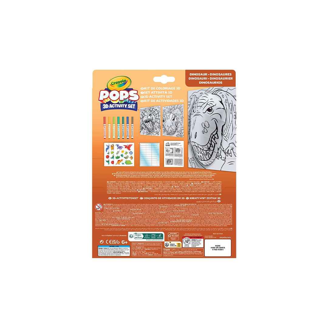Crayola Pops 3D Colouring Kit - Dinos