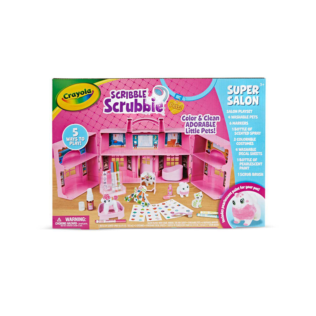 Crayola Scribble Scrubbie Pets Super Salon Playset