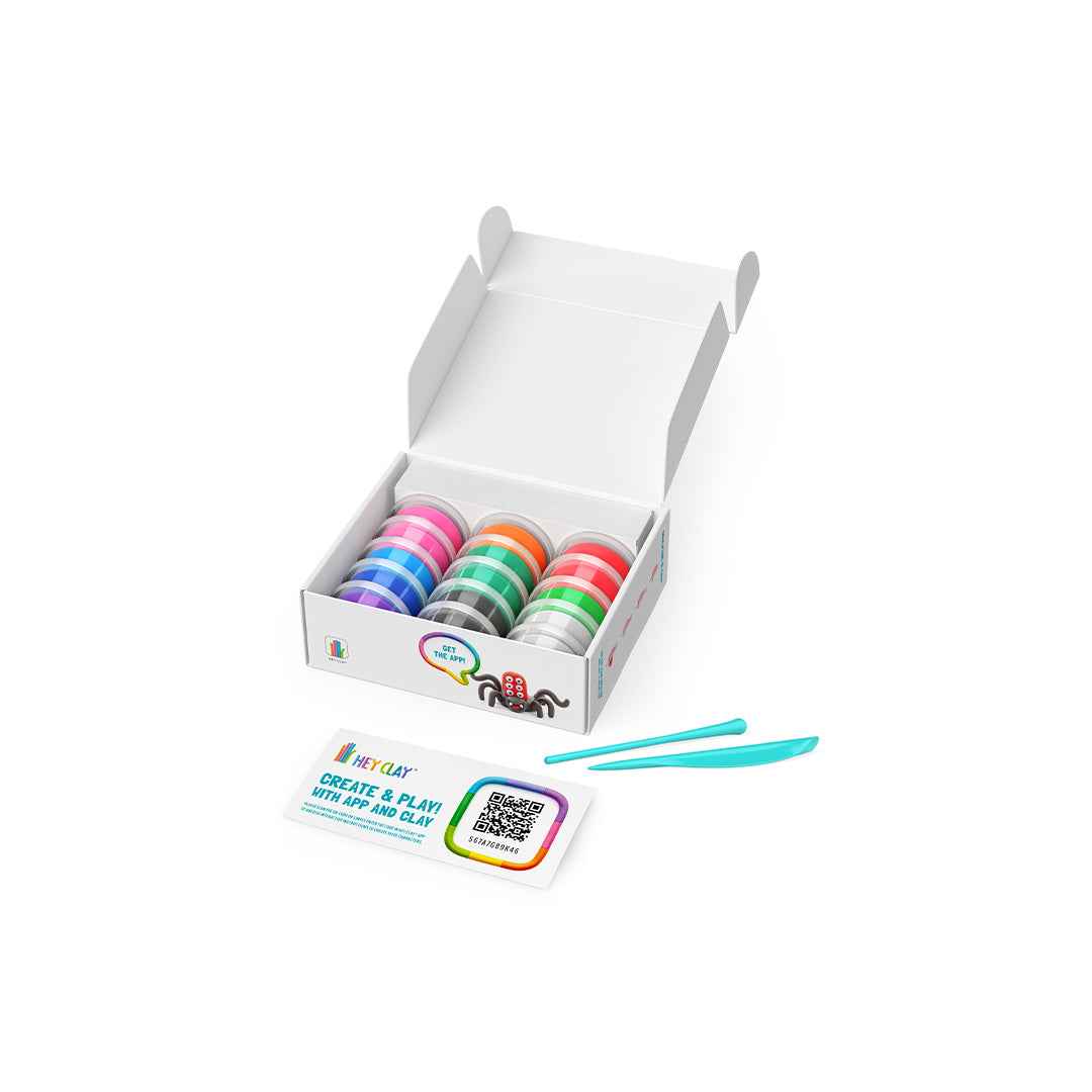 Hey Clay Bugs - 15 Cans Air-Dry Modeling Clay Kit