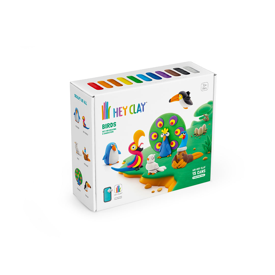 Hey Clay Birds Modelling Kit for educational toys UAE.
