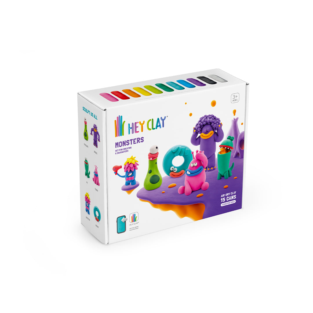 Hey Clay Monsters - Educational Air-Dry Clay Craft Kit