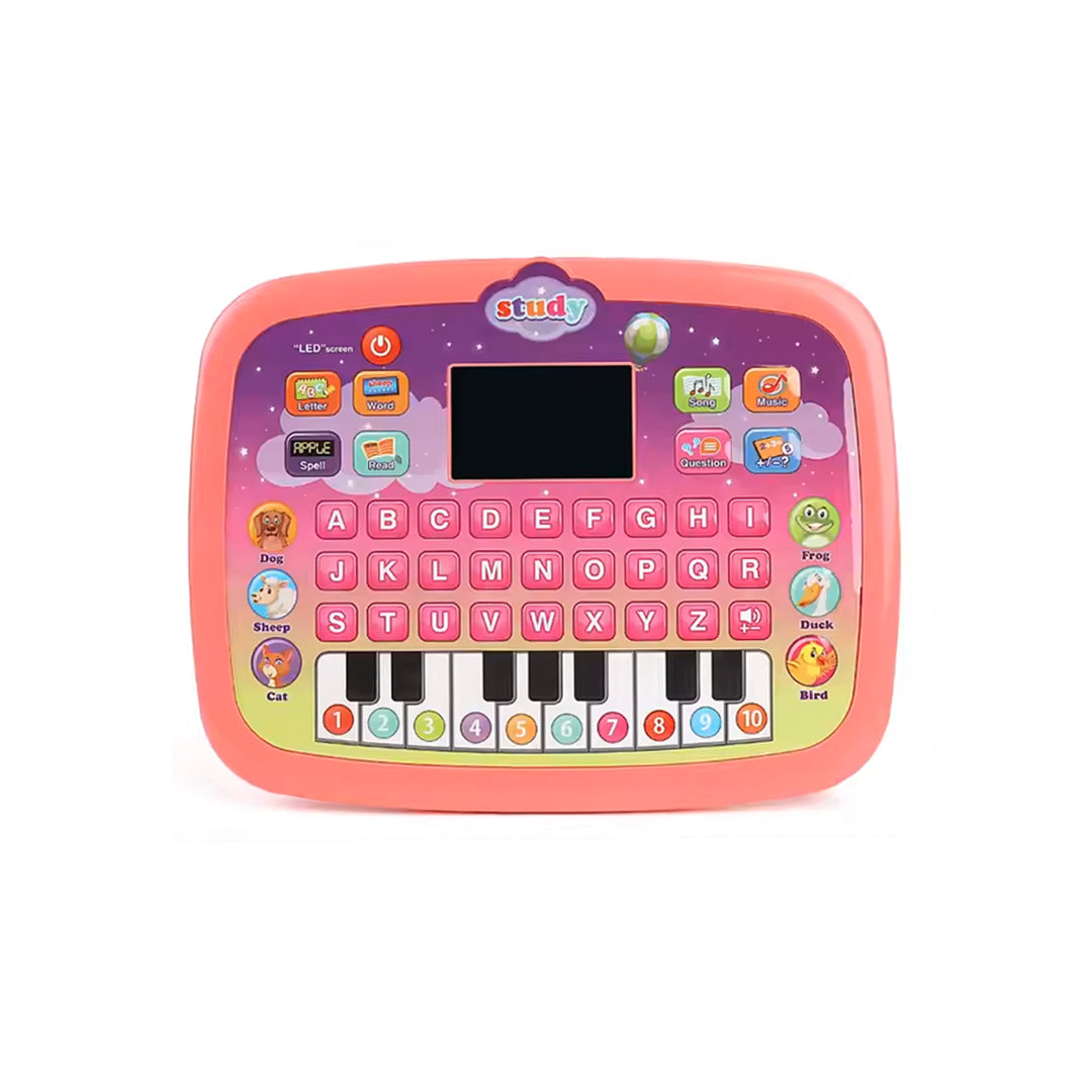 Kids Learning Pad with Interactive Questions and Piano Keyboard - Educational Toy for Toddlers