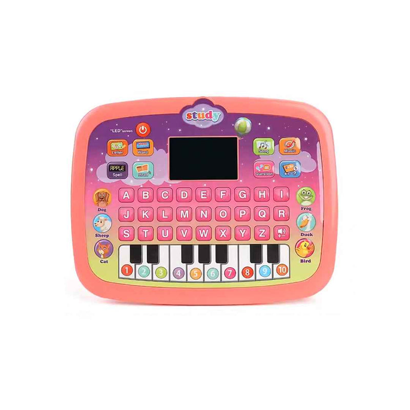 Kids Learning Pad with Interactive Questions & Piano Keyboard