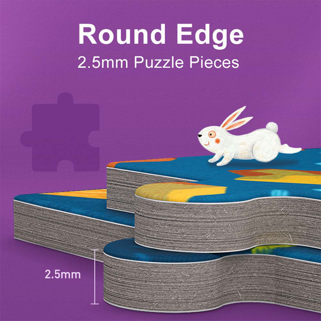 Mideer A Day In The Forest Puzzle 150 pcs circular layout for kids toys UAE.

