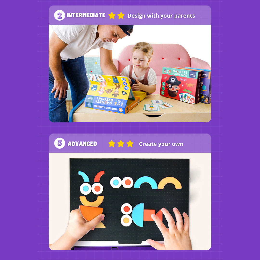 Mideer Boy & Girl Magnetic Dress up Game | Magnetic Toy