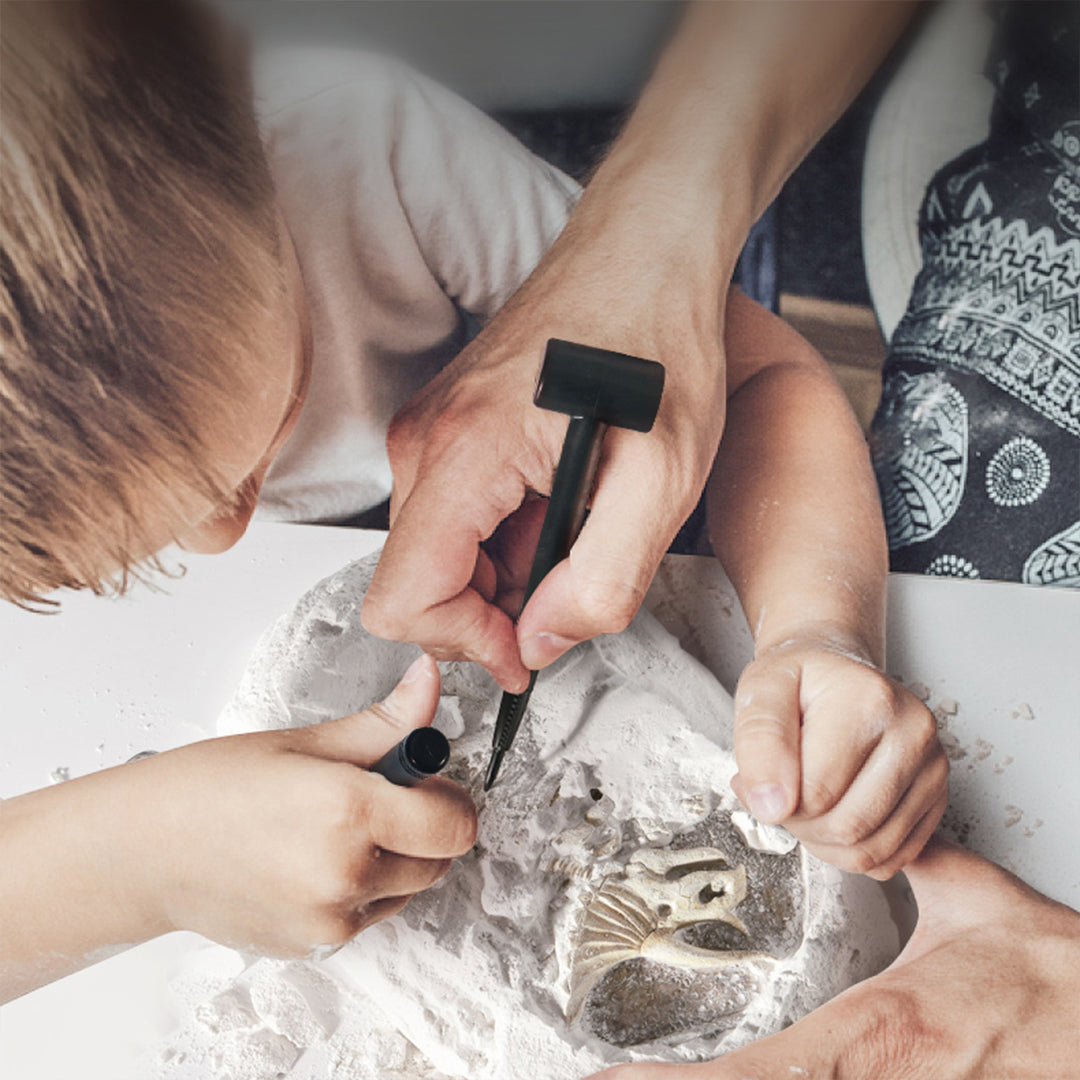 Mideer Dig a Dinosaur Kit Triceratops archaeological dig for kids toys UAE.
