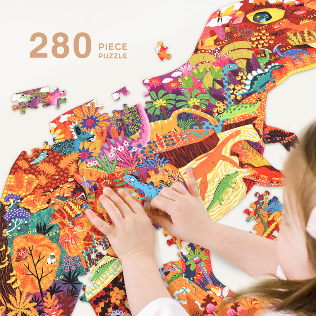 Mideer Dinosaur World Shaped Puzzle