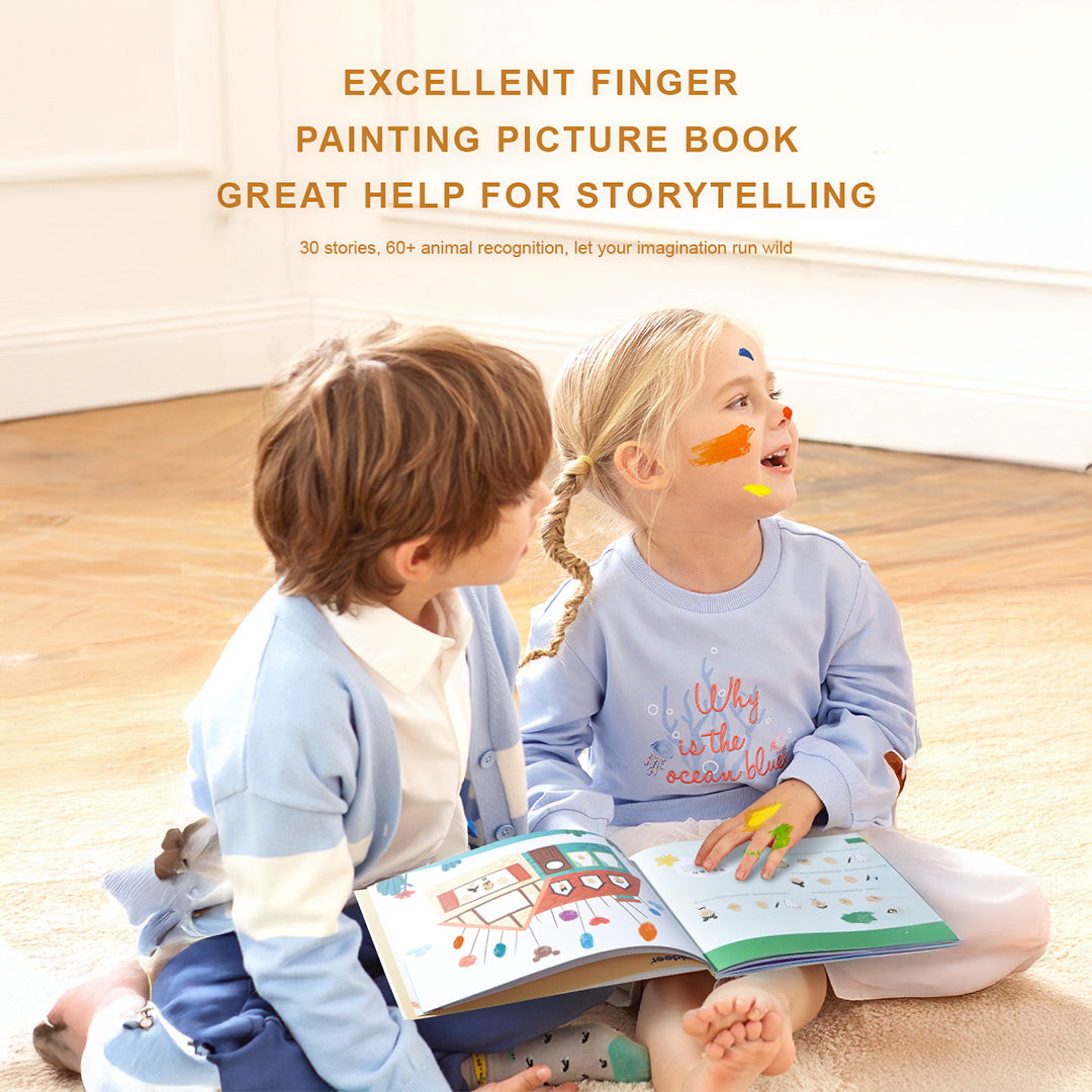 Montessori fine motor fingertip stamping pad for screen-free play and art.
