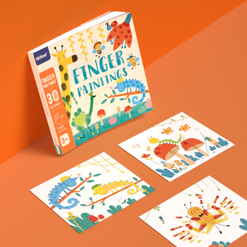 Mideer Finger Paint Art Book colorful drawing templates for kids toys UAE.

