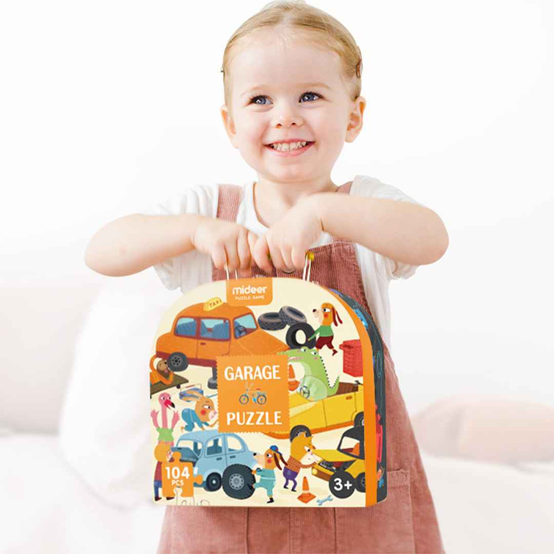 Mideer Garage Floor Puzzle in Gift Box