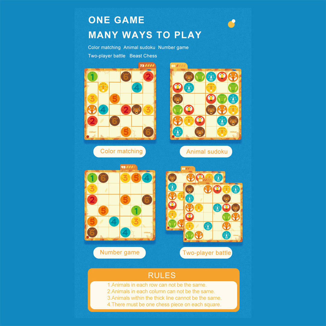 Mideer Jungle Party Sudoku Game