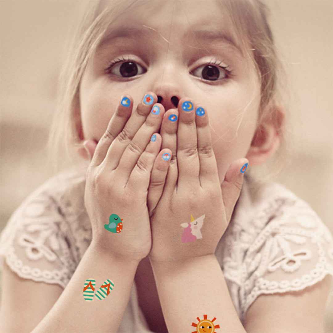 Mideer Kids Nail Stickers & Body Tattoos Set