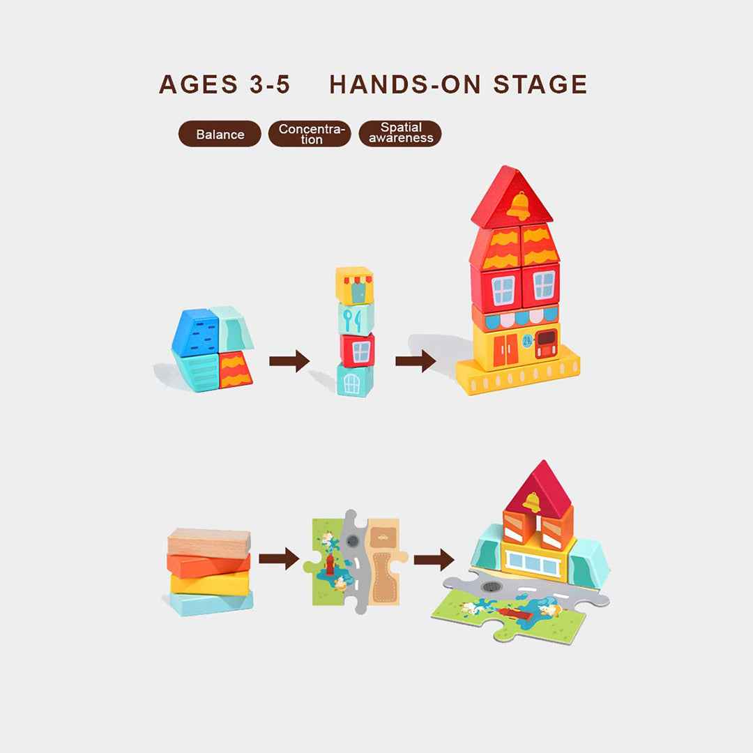 Mideer Little City Builder Blocks (100 Pcs)