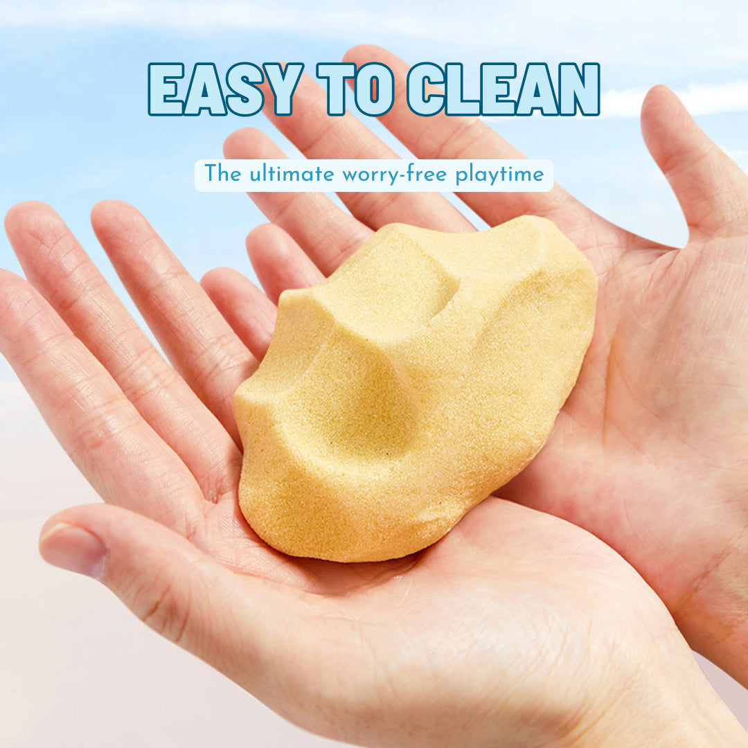 Non-toxic toys zero-residue magical modeling sand kit for premium educational toys UAE.
