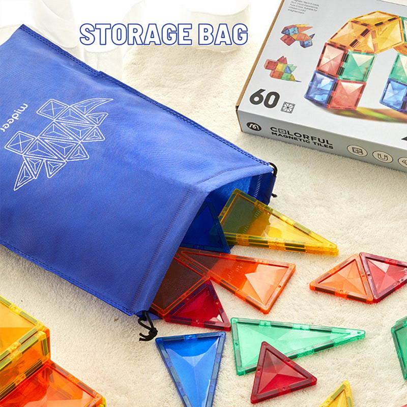 100 piece STEM magnetic tile set and educational toys for kids
